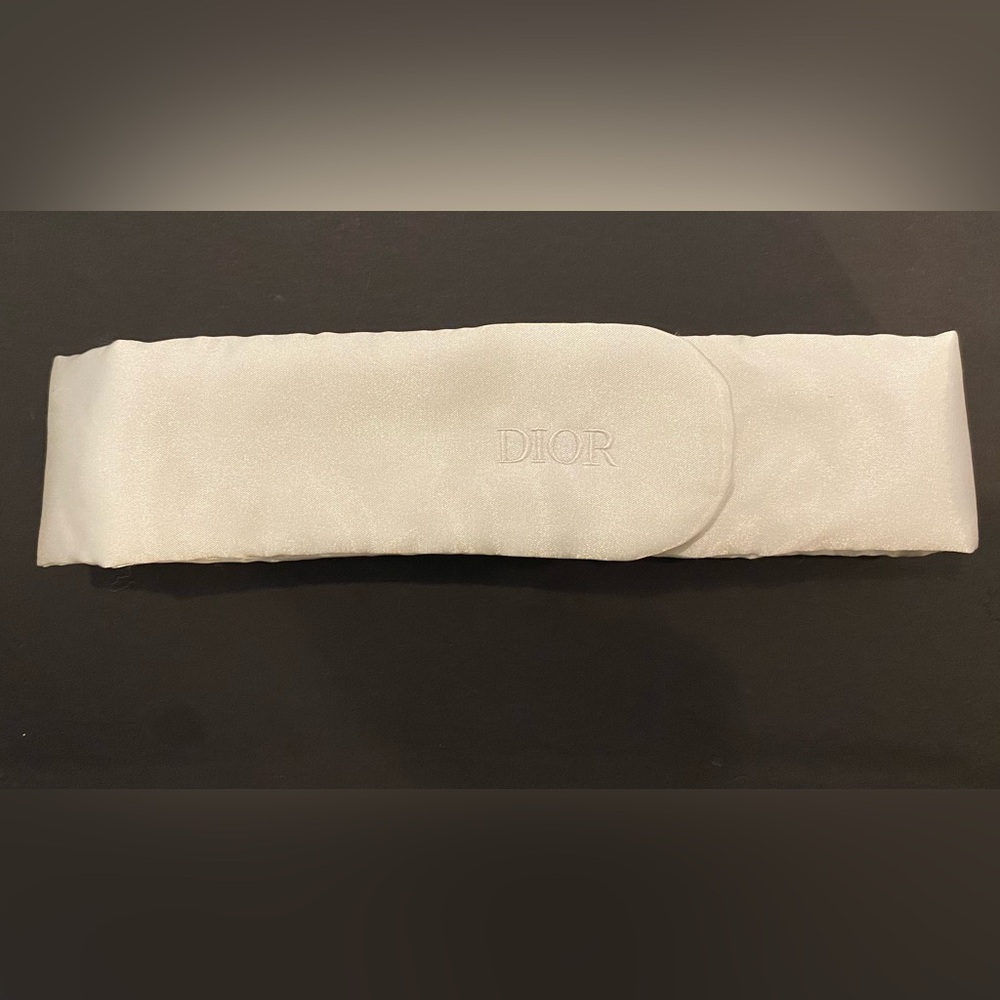 Dior White Silk Spa Head Band NWOT